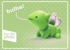 Seudo Bulbasaur Flower Pot 3D Printer Model