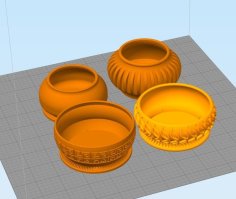 Succulent Plant Pots , No Water Marks 3D Printer Model