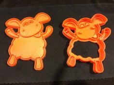 Timmy Time Sheep Cookie Cutter 3D Printer Model