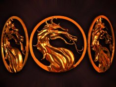 Mortal Kombat Wall Decor In 3D 3D Printer Model