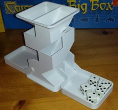 Remixed Angular Dice Tower, With Trays 3D Printer Model