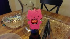 Hello Kitty Bottle Opener 3D Printer Model