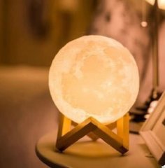 Hot Sale Moon Ball With LED Light 3D Printer Model