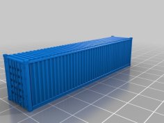 40′ Standard Container In 1:160 Scale 3D Printer Model