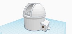 N-Scale Astronomical Observatory 3D Printer Model