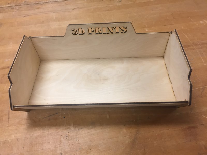 Laser Cut Plywood 3D Print Box