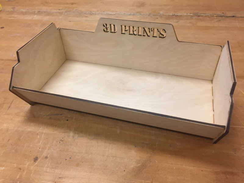 Laser Cut Plywood 3D Print Box