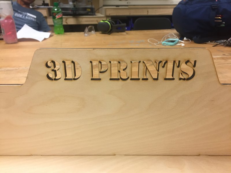 Laser Cut Plywood 3D Print Box