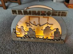 Laser Cut Rammstein Christmas Decoration