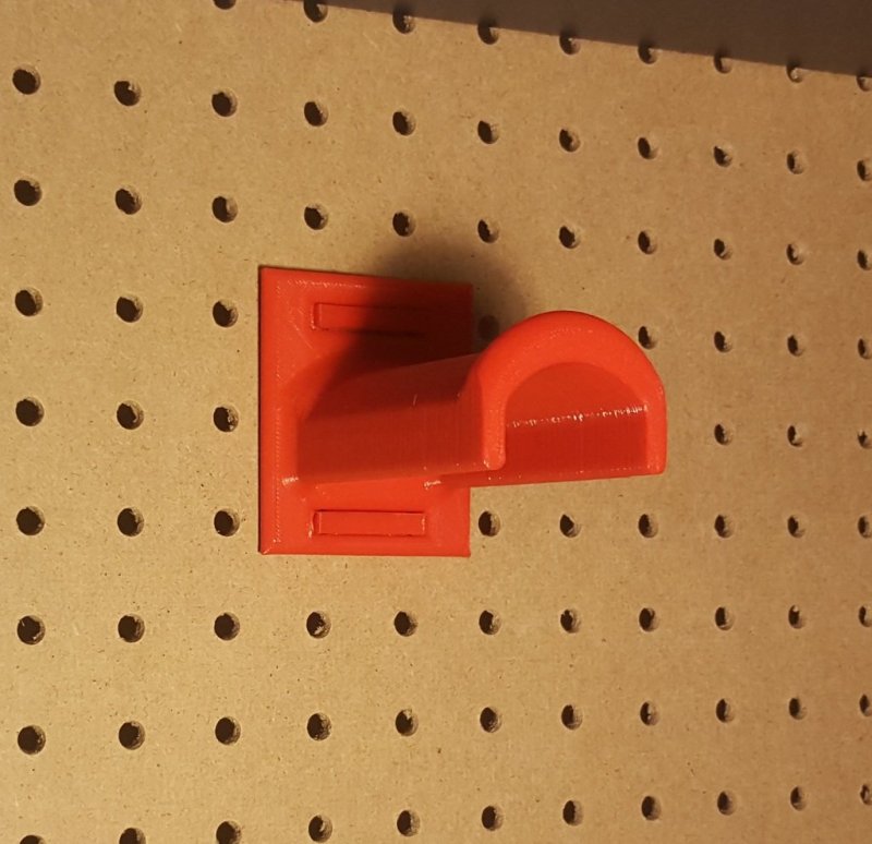 Pegboard Filament Spool Holder 3D Printer Model