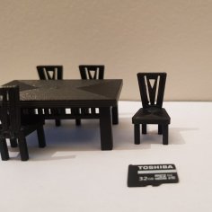 Table And Chairs 3D Printer Model