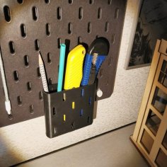 IKEA Pegboard Container For Pens And Tools 3D Printer Model