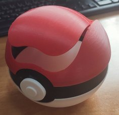 Pokemon Mini Trash Bin Pokeball 3D Printer Model