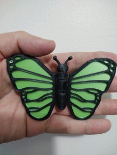 Butterfly Cute Hinged 3D Printer Model