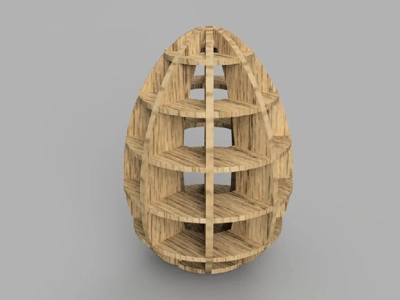 Laser Cut Easter Egg 3D