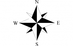 File dxf della freccia del nord 1