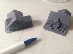 Houses N Scale 3D Printer Model