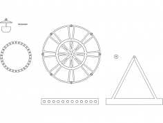 Ferris wheel dxf File