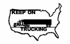 Truck Drivers Across America dxf File