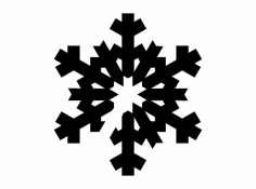 فایل dxf Silhouettes Snowflake