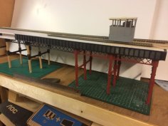 009 GN15 O-16.5 Model Railway Pier Supports 3D Printer Model