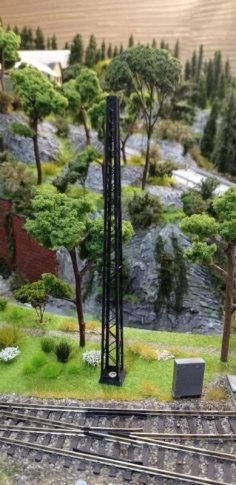 Railway Pole – 1:87 H0 3D Printer Model