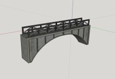 HO Scale Train Bridge V2.0 3D Printer Model