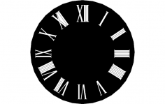 ساعة حائط تصميم ملف dxf