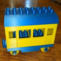 Lego Duplo Train Car/Wagon (Snap Together) 3D Printer Model