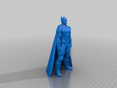 Batman With Cape Support Free 3D Printer Model