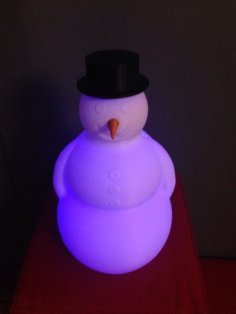 Snowman Lamp (Spiral Vase) 3D Printer Model