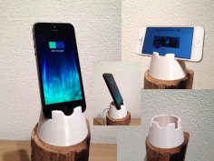 Iphone 4, 4S, 5, 5C And 5S Dock / Stand 3D Printer Model