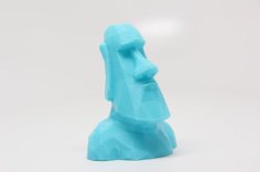 Low Poly Moai 3D Printer Model