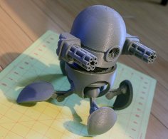 “Death-O-Bot” Pose-able Bot (Desk-O-Bot Mod) 3D Printer Model