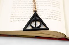 Deathly Hallows Rotating Pendant 3D Printer Model