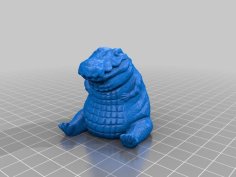 Chubby Crocodile 3D Printer Model