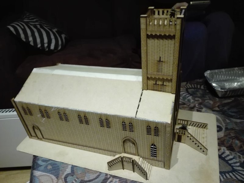 Laser Cut Church 28mm SVG File