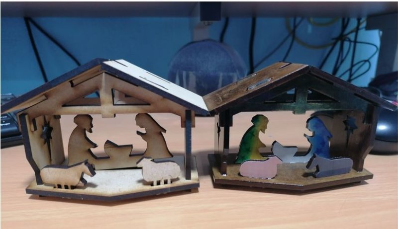 Laser Cut Christmas Nacimiento Christmas Nativity Set SVG File