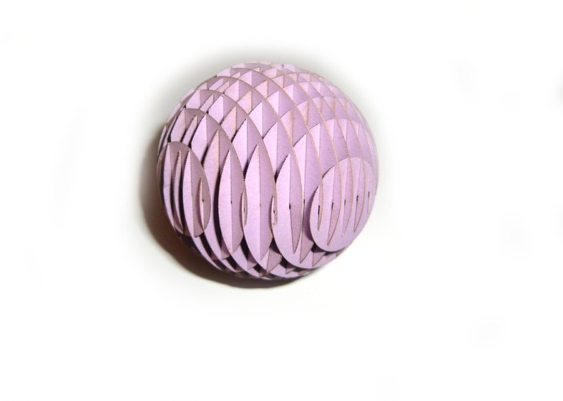 Laser Cut 3D Puzzle Paperball DXF File