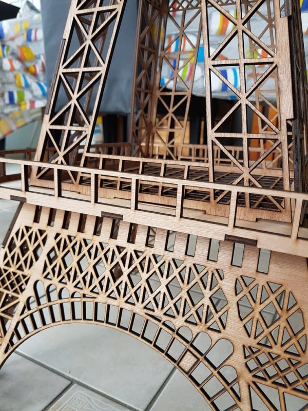 Laser Cut Big Eiffel Tower DXF File