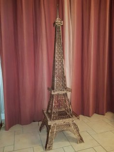 Laser Cut Big Eiffel Tower DXF File