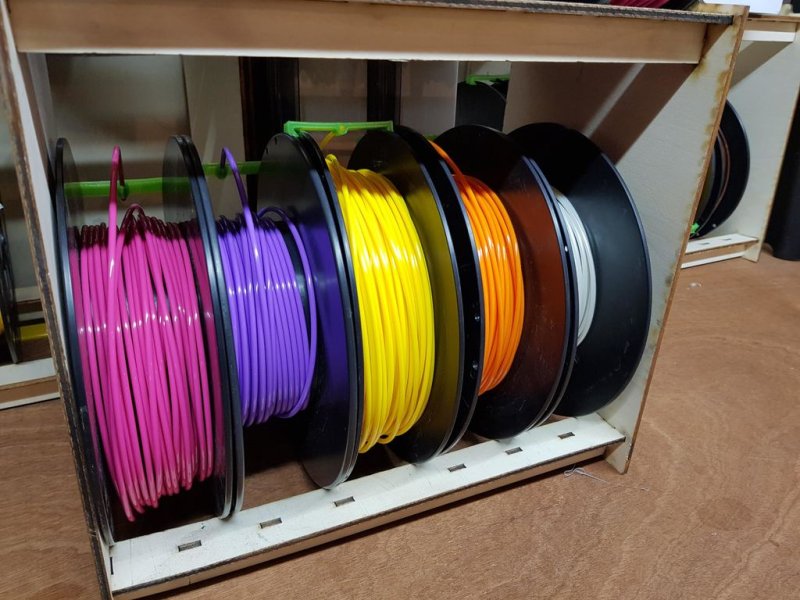 Laser Cut Filament Spool Storage System SVG File