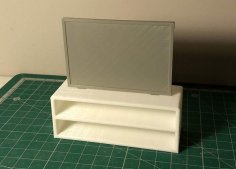 Doll House Flat Screen Television With Stand 3D Printer Model