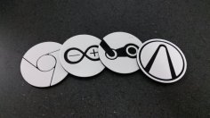 Coasters Of Desktop Icons 3D Printer Model