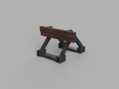 HO Scale Buffer Stop 3D Printer Model