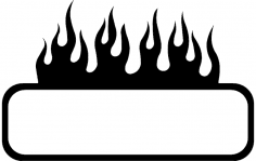 Burning Frame Design DXF-Datei