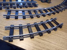 35-Gauge Curved Rail Track 3D Printer Model