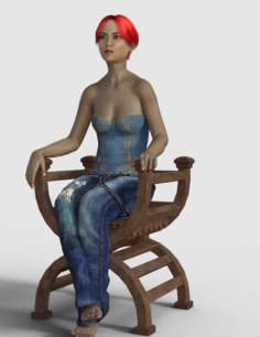 Sitting Girl 3D Printer Model