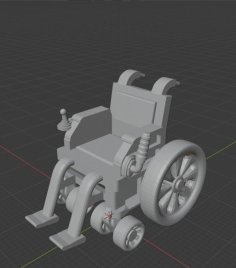 Wheelchair – Tabletop Miniatures 3D Printer Model