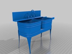 Country Style Sink 3D Printer Model